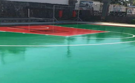 阿坝篮球场翻新地面